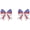 03-Bow, variant on American Flag Earrings for Women 925 Sterling Silver 4th of July Stud Earrings Patriotic Cross Earring Red White And Blue USA Flag Fourth of July Independence Day Jewelry Gifts for Women