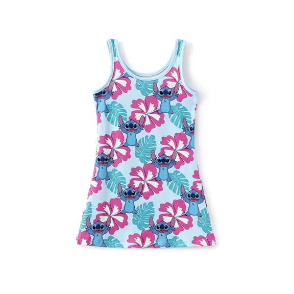 Vestido Disney Lilo & Stitch para niña pequeña con estampado hawaiano 4-5T