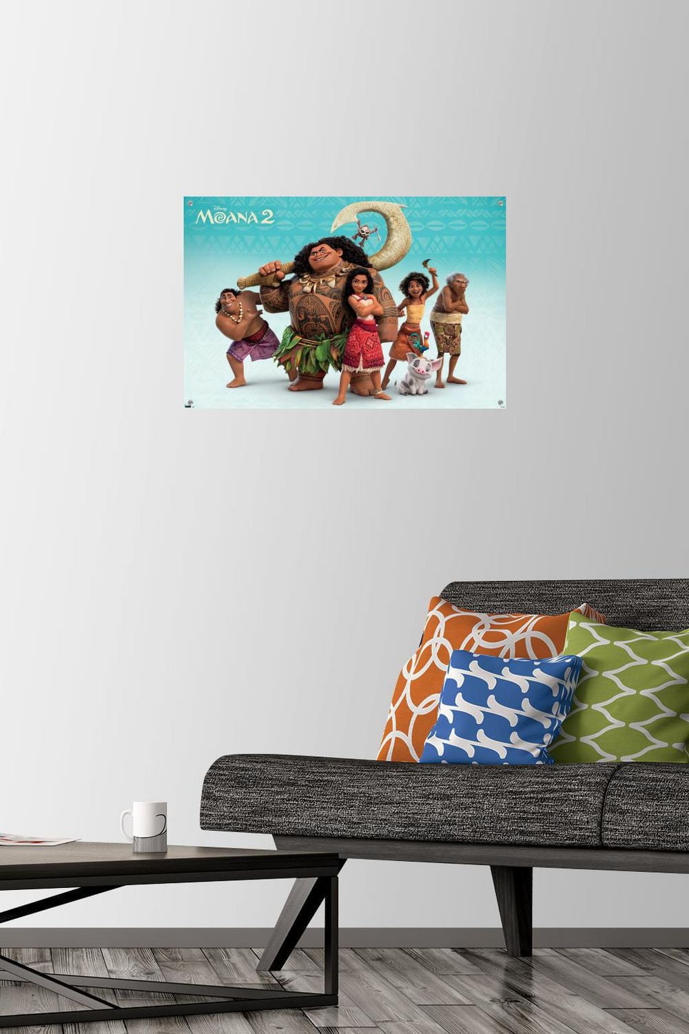 Disney Moana 2 - Group Wall Poster, 14.725" x 22.375" Framed