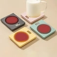 thumbnail image 1 of Fiudx Calentador de Tazas de Café, Diseño de Panel de Aluminio, Temperatura Ajustable, Mantiene Las Bebidas Calientes, Ligero y Portátil, Ideal para Viajes En Casa o En La Oficina, Regalo para Seres, 1 of 7