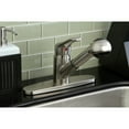 thumbnail image 2 of Kingston Brass KB708SP Single-Handle 1-or-3 Hole Deck Mount Pull-Out Sprayer Kitchen Faucet in Brushed Nickel, 2 of 5