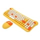thumbnail image 1 of Combo De Teclado Y Mouse Inalámbricos, Teclado De Máquina De Escribir Retro Colorido Con Teclas Redondas, Mouse Y Teclado Inalámbricos Para Computadora Portátil, 1 of 7