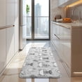 thumbnail image 4 of Gray Highland Cow Bathtub Lemon Pattern Kitchen Rug Mat,Kitchen Runner Rugs Non Skid Washable,Decorative Kitchen Floor Mats for Kitchen,Sink,Laundry,17"x47.2", 4 of 7