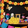 thumbnail image 5 of WeeWhimsy 20Pcs Artificial Carnations Flower,Yellow Orange Flower Heads Bulk with Stem,Silk Artificial Flower DIY Decor for Halloween,Day of The Dead,Mexican Party,Home Decor, 5 of 7