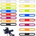 thumbnail image 1 of Banda elástica de silicona para bicicleta: 14 x 2,2 x 1 cm, 16 bandas de silicona para bicicleta para fijar linternas, teléfonos móviles y cronómetros, la banda de silicona para bicicleta es flexible Rojo Verde Cocina, Decoración y Otros, 1 of 5