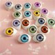 thumbnail image 2 of 100 piezas de ojos de muñeca, globos oculares artesanales para bricolaje, costura, manualidades, marionetas, osos, juguetes de peluche, accesorios ovalados, 2 of 5