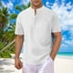 thumbnail image 1 of pstuiky camisetas de hombre, Camisa informal de manga corta con botones y ventilación para hombre camisetas de hombre m, 1 of 8