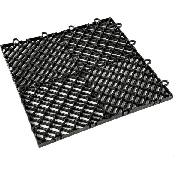 40x40x1.8cm Interlocking Patio Tiles 1 PCS Outdoor Plastic Polypropylene Tiles Pavers Interlocking Flooring for Swimming Pools Shower Bathroom Decks G