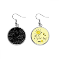 thumbnail image 1 of Formulas ciencia cálculo figura de palo Pendiente Sol Flor Pendiente Joyas Moda Unbranded M, 1 of 3