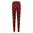 thumbnail image 5 of Pants For Women Work Casual Winter Plaid Printed Slim Fit Stretchy High Waist Leggings Pants, 5 of 5