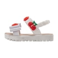 thumbnail image 5 of bebe Girls Sandals - Cute and Comfy Flat Summer Sandals with Fruit Charms, 5 of 12