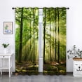 thumbnail image 3 of Cortinas de árbol Zulema 2 uds reducción de ruido decoración dormitorio B 150x166cm S, 3 of 7