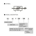 thumbnail image 3 of SCJ63x250-100 Standard Pneumatic Cylinder Air Cylinder Bore 63mm Double Acting Air Cylinders Adjustable Stroke 150-250mm Large Thrust ,More Safe Operating, 3 of 6