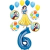 Snow White Party Supplies Princess 6th Birthday Balloon Bouquet Decorations