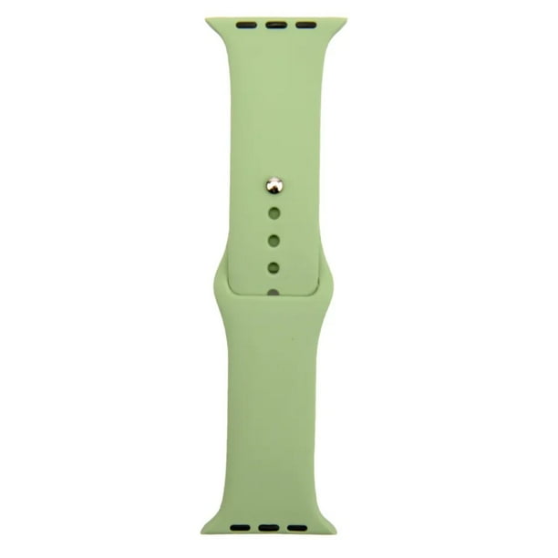 Correa silicona clasica para appletwatch 42/44mm S color verde menta compatible con todas las series 8 7 6 SE 5 4 3 2 1 Ultra