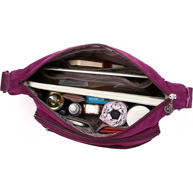 ★TOUT Y EST★ Multi Pocket Plus Crossbody Bag Purple 259775 ☆TOUT Y EST☆ Multi Pocket Plus Crossbody Bag Purple 259775