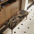 thumbnail image 3 of Chririnla Polyester Spandex Bench Covers for Living Room Office, Washable Full Elastic Wrap Bench Seat Cover, Leopard Chain Print, 3 of 9