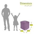 thumbnail image 2 of Majestic Home Goods Solid Indoor/Outdoor Ottoman Pouf Cube, 2 of 6