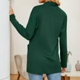 thumbnail image 6 of WTOBBY Women's Lightweight Cardigan Sweater Open Front Long Sleeve Thin Knit Jacket Casual Loose Fit Cover Up with Pockets Breathable Layer for Spring Fall,Green L, 6 of 7