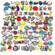 thumbnail image 1 of 100 Pcs Different Shoe Charms For Shoe & Wristband Bracelet Decoration, 1 of 4
