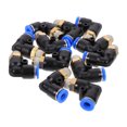thumbnail image 3 of AURARMLET 12Pcs Right Angle Air Fittings Black Pom Non-Leaking For Diy Projects And Maintenance Work, 3 of 8