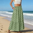 thumbnail image 5 of Women Polka Dot Maxi Skirt Elegant Bodycon A Line Flare Long Skirts Cute Dots Print Flowy Maxi Satin Skirt Vintage Streetwear, 5 of 6