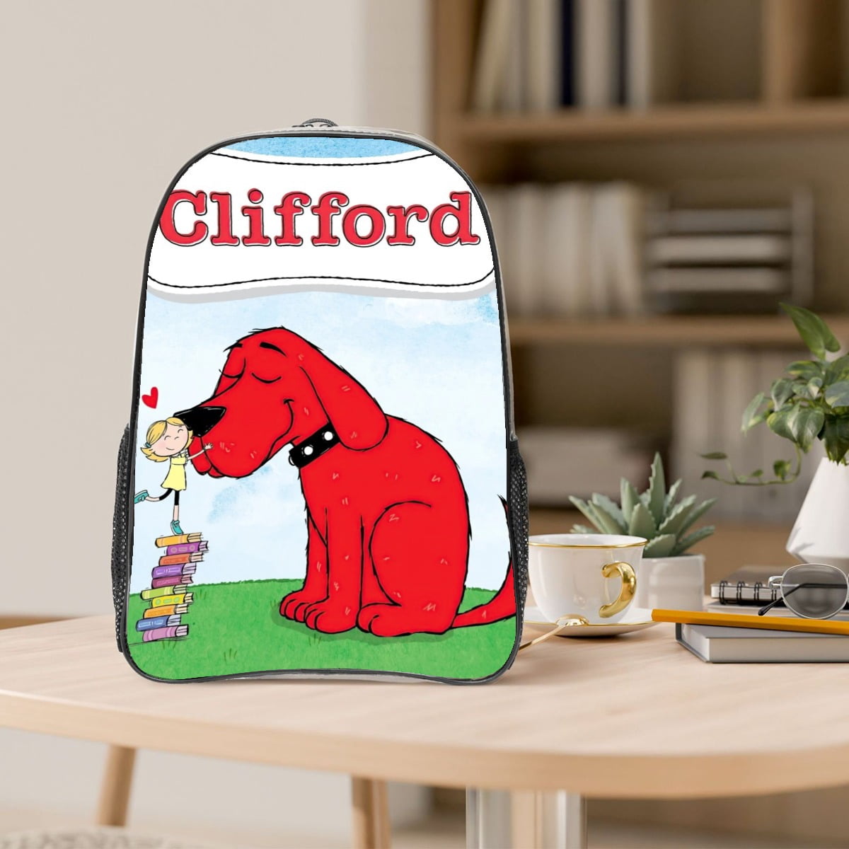 Clifford The Big Red Dog Pattern Transparent Backpack Lightweight And fashionable Showcasing Personality And Leading The Trend