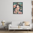 thumbnail image 3 of Diamante AB parcial ZQS3961-AB Niña clásica oriental y pájaro 40 * 50 CM Lienzo 45 * 55 CM Likrtyny, 3 of 9
