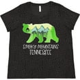 thumbnail image 3 of Inktastic Smoky Mountains, Tennessee- Mountains and Bear Shape Women's Plus Size T-Shirt, 3 of 5