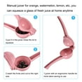 thumbnail image 4 of Uxcell Manual Hand Squeezer Aluminium Alloy Lemon Citrus Orange Juicer Pink, 4 of 6