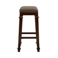 thumbnail image 6 of Linon Delimon 31" Backless Bar Stool, Walnut/Brown Tweed, 6 of 9