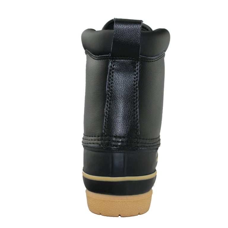 OwnShoe Mens Winter Warm Waterproof Thinsulate Leather Snow Duck Boots