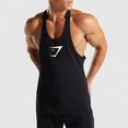 thumbnail image 1 of Muscleguys Mens Yback Racerback Tank tops Causal Algodón GymShark Logo Impreso Verano Singletspangjing, 1 of 4