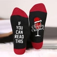 thumbnail image 2 of NMMUED Christmas Socks for Women Xmas Gifts for Women Breathable Socks Women Womens Christmas Socks Cute Crew Socks for Women Christmas Socks for Adults Comfortable Socks for Women Black One Size, 2 of 2