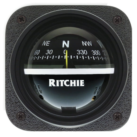 Ritchie V-537 Boussole d'Explorateur - Support de Cloison - Cadran Noir