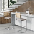 thumbnail image 5 of Pemberly Row Contemporary Bar Height Stools - (Set of 2) in Gray, 5 of 7