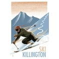 thumbnail image 4 of Killington, Vermont, Downhill Skier, Lithograph (1000 Piece Puzzle, Size 19x27, Challenging Jigsaw Puzzle for Adults and Family, Made in USA), 4 of 4