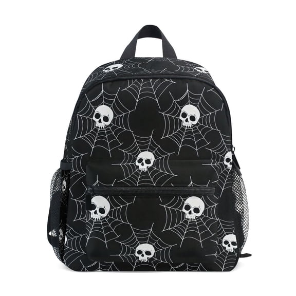 ALAZA Skull in Web School Backpack Small Bookbag Mini Bags