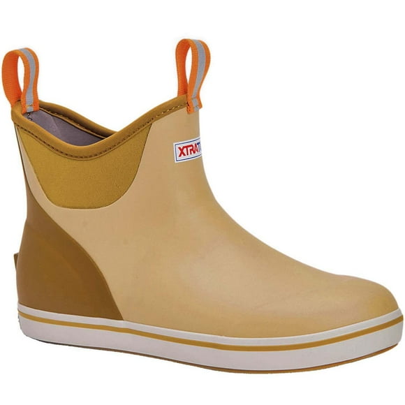 Botas Ankle Deck Xtratuf para hombre, color canela, impermeables, talla 12