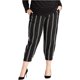 thumbnail image 1 of Pantalones jogger casuales a rayas para mujer Rachel Roy, negro, 3X, 1 of 1