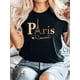 thumbnail image 4 of Camiseta informal de manga corta con cuello redondo para mujer, cómoda prenda para exteriores, ideal para el tiempo libre en casa, con estampado "Paris Romantic" para adultos, hombres, mujeres, adole, 4 of 7