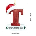 thumbnail image 3 of Oefntac Christmas Decor 26 Letters Christmas Tree Decoration Pendant Christmas Tree Ornaments Personalized DIY Christmas Ornaments Christmas Decoration Xmas Tree Hanging Decor, 3 of 6