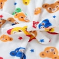 thumbnail image 5 of LYMAYTER Boys Girls Robe Toddler Hooded Cartoon Embroidery Soft Fleece Bathrobe Pajamas 1-7 Years, 5 of 6