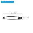 thumbnail image 2 of Uxcell Safety Pins 1.65 Inch Nickle Plated Small Sewing Pins Black 100Pcs, 2 of 5