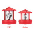 thumbnail image 3 of Lampe Solaire en Forme de Phare de Table Rotative en Plastique Led Extérieure, 3 of 3