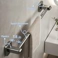 thumbnail image 2 of Aiteng 16in Self Adhesive Towel Rack for Bathroom Wall Mounted Towel Holder Storage Rack Bathroom Single Pole Towel Rod, 2 of 7