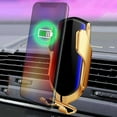 thumbnail image 1 of Air Vent Phone Holder Compatible with iPhone/Samsung, Fast Charging Auto-Clamping Car Phone Mount, 1 of 8