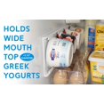 thumbnail image 2 of Storage Theory Organizador De Yogur Para Refrigerador Que Ahorra Espacio - Organizador De Almacenamiento Para Refrigerador Peel & Stick Para Hasta 4 Tazas De Yogur Griego Y Vegano De Boca Ancha, Paque, 2 of 5