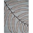 thumbnail image 2 of Glitzy Rugs UBSK00735T00X03A1 3 ft. x 5 ft. Hand Tufted Floral Wool Area Rug, Light Blue, 2 of 6
