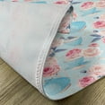 thumbnail image 5 of Ambesonne Vintage Place Mats Set of 4, Flowers Roses Teapot, Standard Size, Pale Blue Pale Pink, 5 of 6